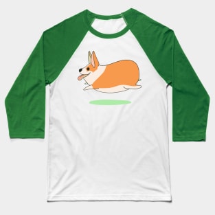 Running Corgi Baseball T-Shirt